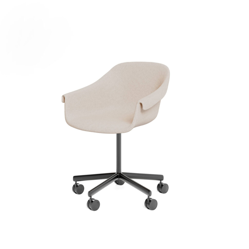 Genie Chair Whit Caster Side 01