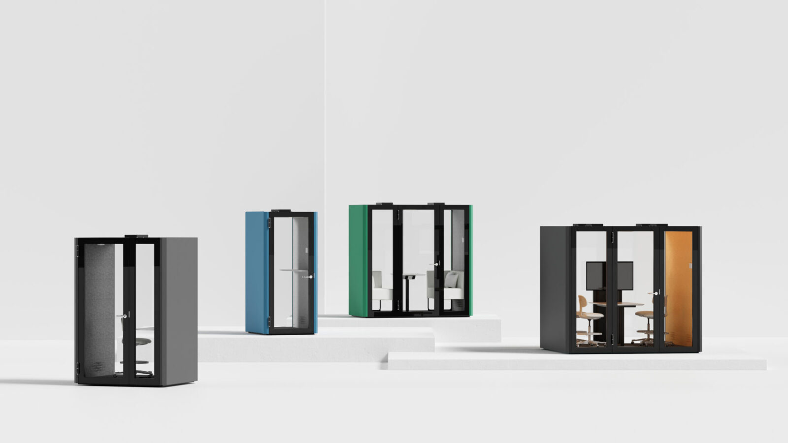 Pods & Booths Box – Private Space for Focused Work and Meetings