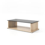 Cube Square Glass Top White BG 02