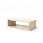 Cube Square Wood Top White BG 02