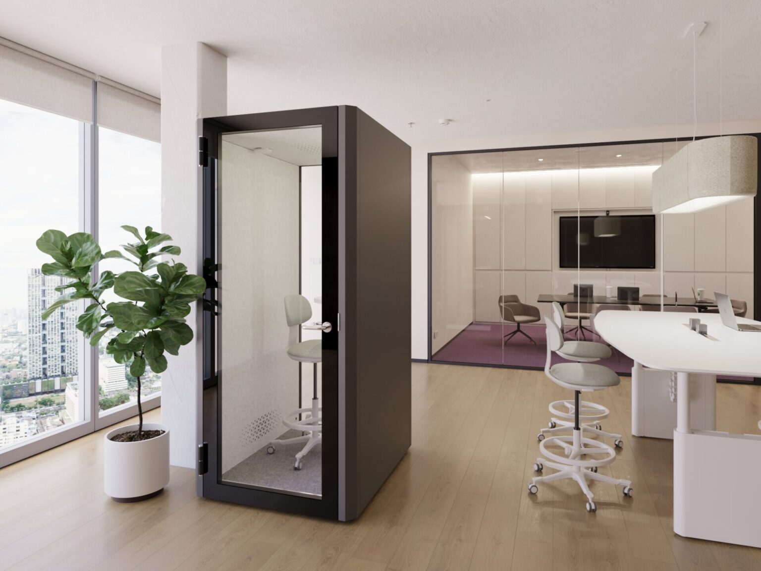 Pods & Booths Box – Private Space for Focused Work and Meetings