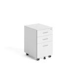 Wooden Drawer Mobile Pedestal With Handle
