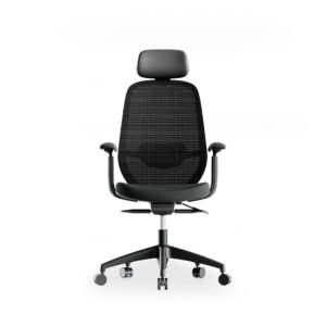 AERIUM HIGHBACK BLACK FRONT